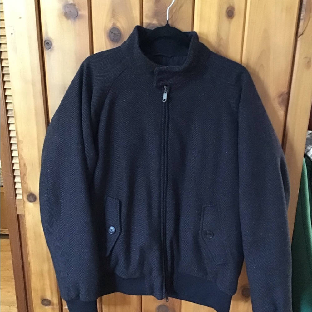 Baracuta Wool G9 jacket herringbone navy sz 44